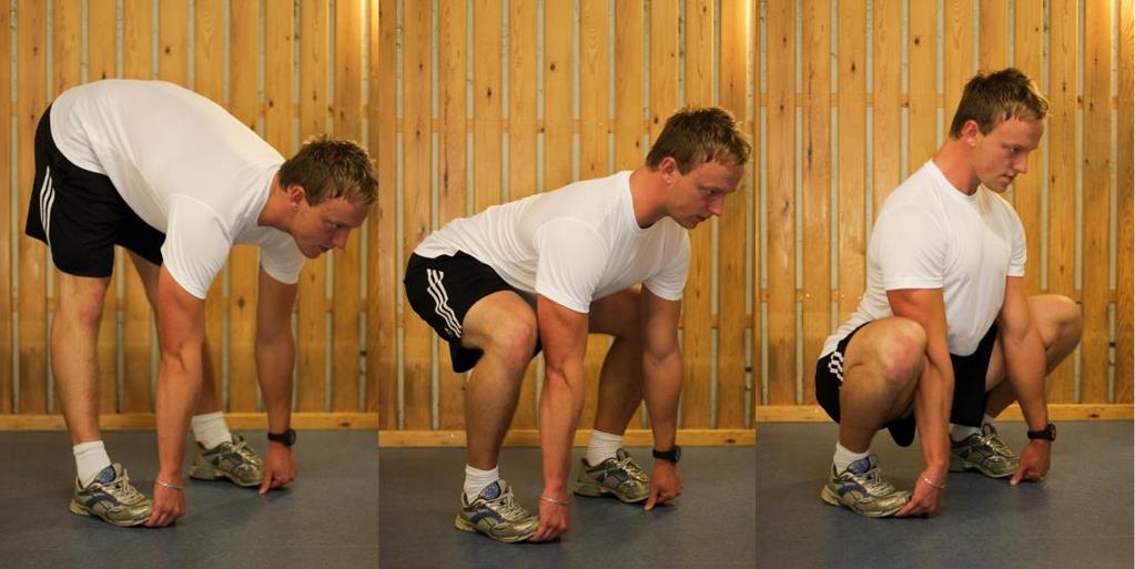 Uppvärmningsrutin 2. Knäböj Med Stretch Den här övningen mjukar upp och aktiverar hela bakre kedjan av muskler.