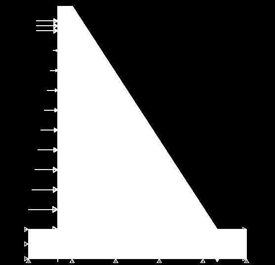 The foundations and the massive monolith, with a simpler geometry, were assigned a