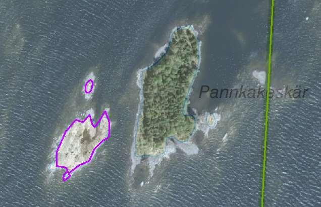 enskilda öar Arbetsinsats åtgång (1: <0,5 dv, 2: 0,5-1 dv, 3: >1 dv) 51202 Pannkakeskär SE0610006