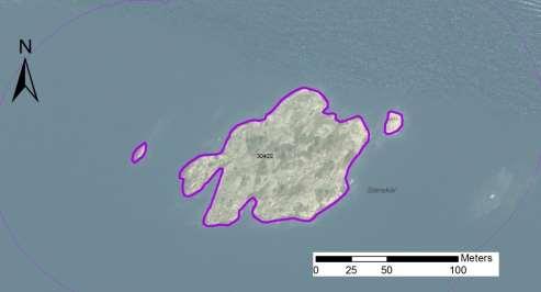 Arbetsinsats åtgång (1: <0,5 dv, 2: 0,5- Total areal enskilda öar 1 dv, 3: >1 dv) 30422 Stenskär SE0610001 3 3 0,78 Beskrivning: Lokalen består av två klippskär.