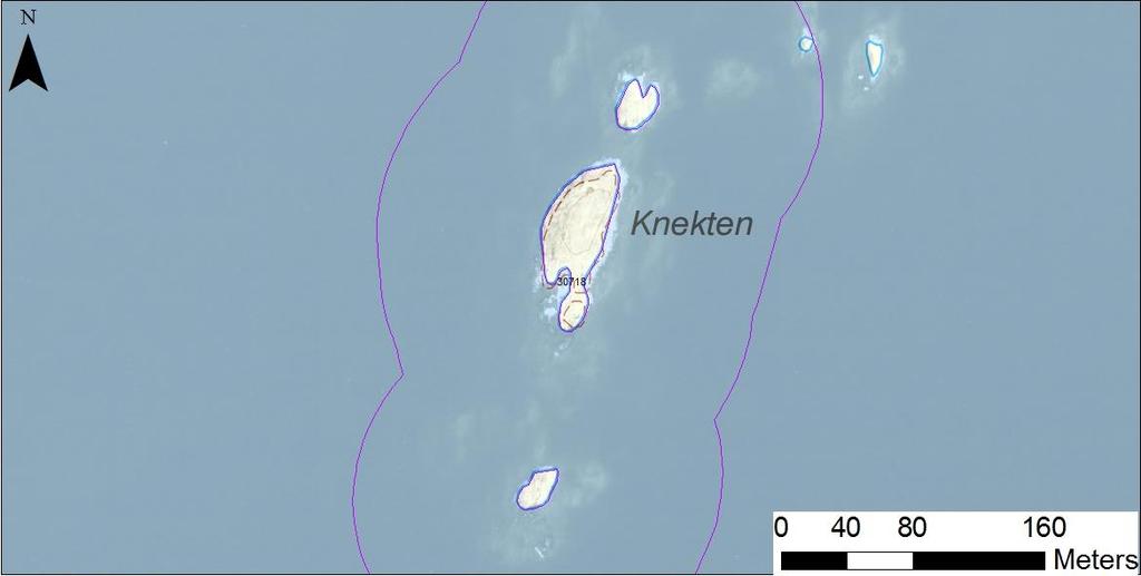 N områdes nr Tidsåtgång (1: <0,5 dv, 2: 0,5-1 dv, 3: >1 dv) Total areal enskilda öar 30718 Knekten SE0610001 3 1 0,36 Beskrivning: Medelstort klippskär vid västra infarten till Lurö (Stenstaka).