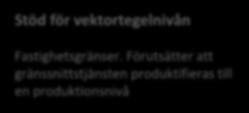 Stöd för vektortegelnivån Fastighetsgränser.