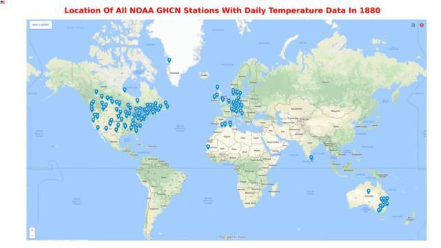 Markbaserade väderstationer NOAA Global