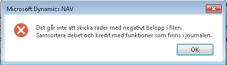 Nettning i journalen (samsortering) När man skapar upp ett utbetalningsförslag och det finns kreditnotor med, skall dom