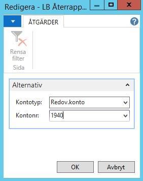 Återredovisning LB-rutin via fil Genom att aktivera tjänsten återredovisning hos banken ges möjlighet att få utförda betalningar återrapporterade på fil.