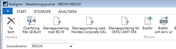 Fyll i fälten enligt beskrivningen nedan. Fältbeskrivning: Fält Kontotyp Kontonr Funktion Fyll i fälten enligt beskrivningen nedan. Ange Redov.