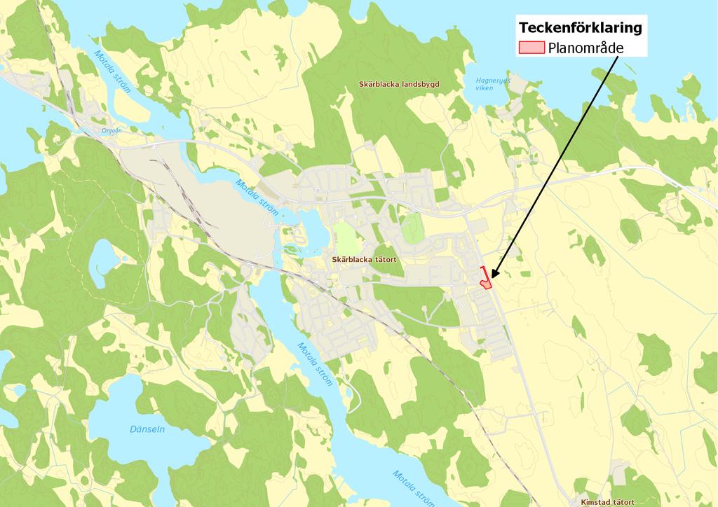 6(37) Figur 2: Planområdet markerat med rött. Karta: Norrköpings kommun.