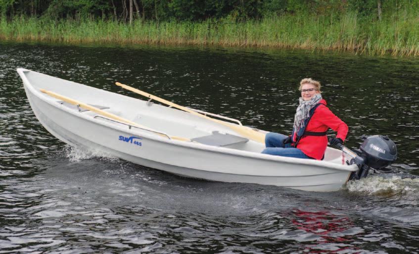 465 RODDBÅT MED REGNVATTENLÄNS 4,65 m