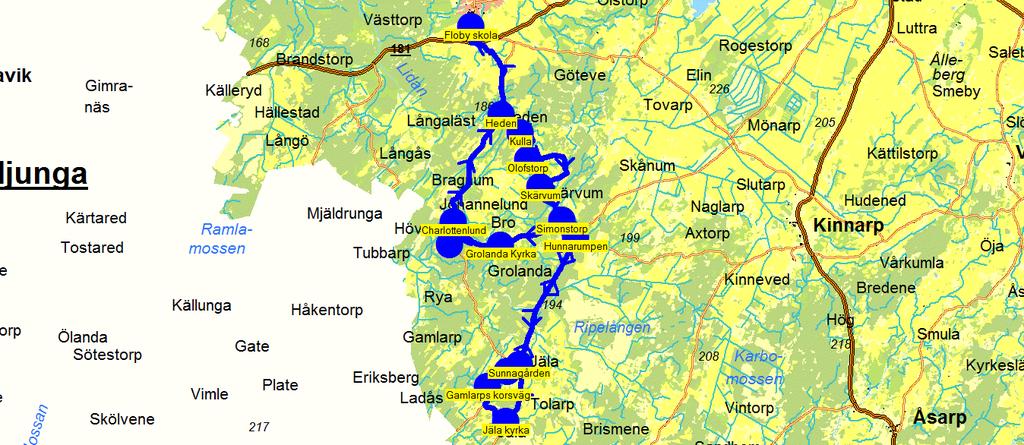 2018-08-16 15:47:25 Karta för Tur 213 M - F Fordon 3 Buss 3 213 7.35 8.