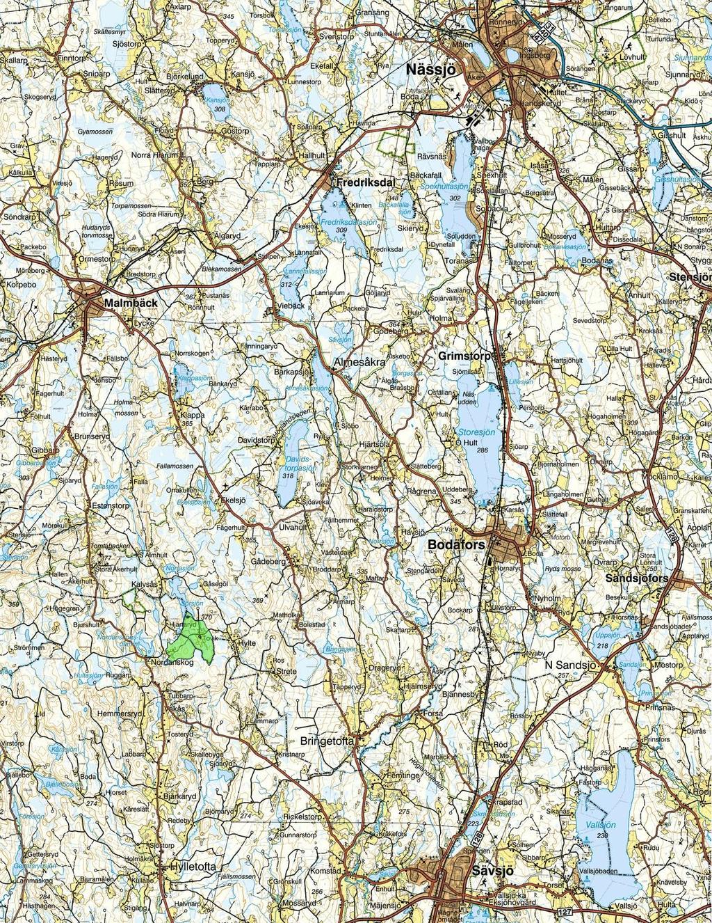 Överiktkarta Sävjö