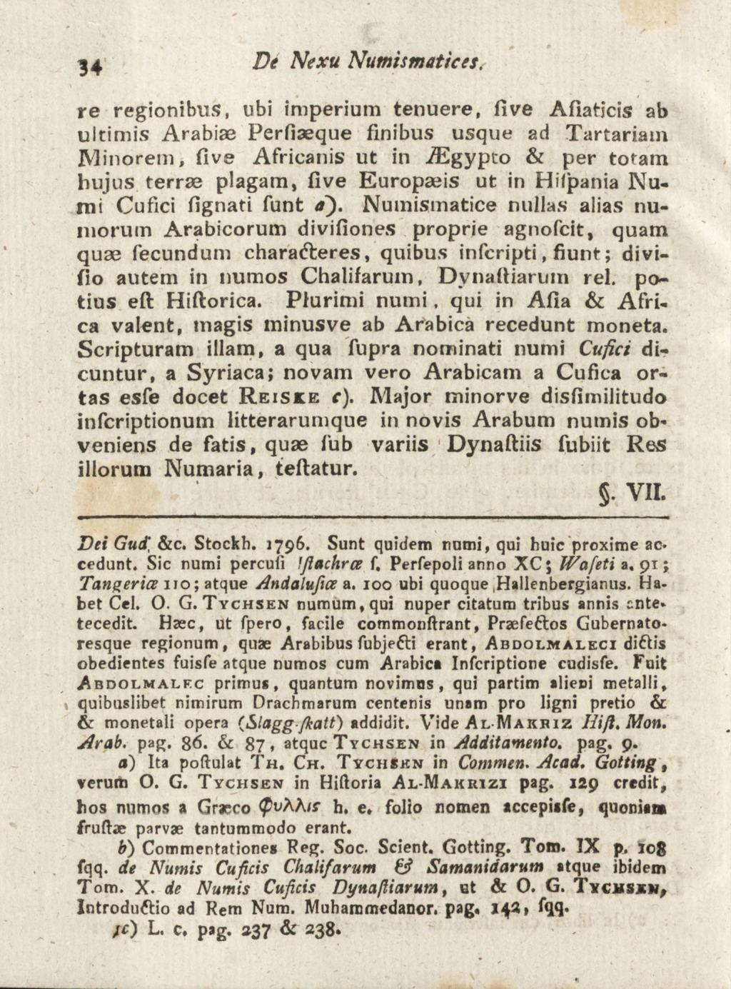 34 De Nexu Numismatices.