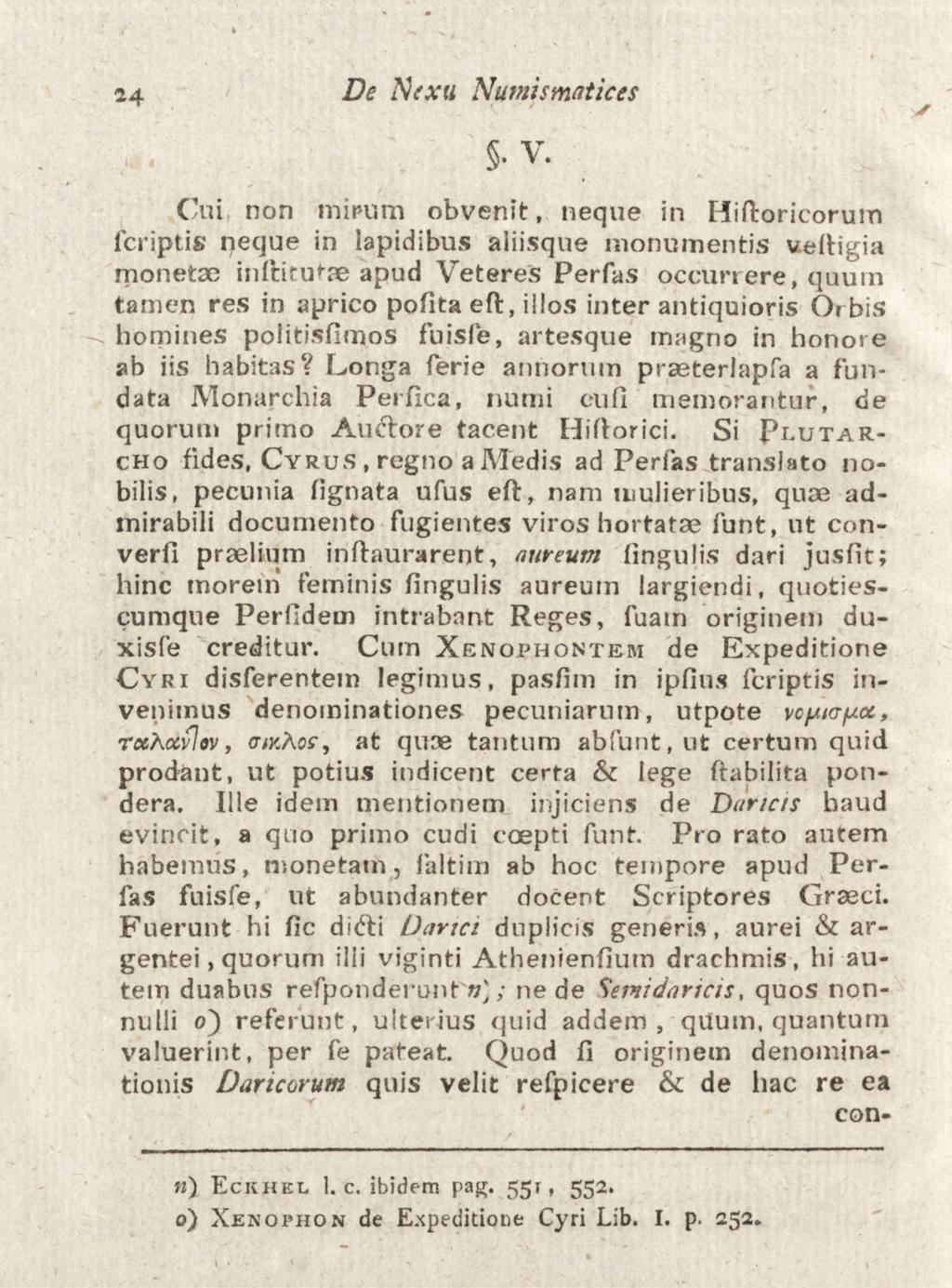 24 De Nexu Nuviismatices.V.
