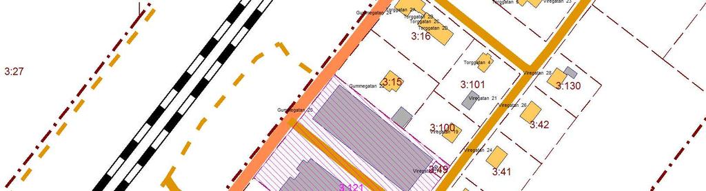 I planområdets sydliga del finns en befintlig villa, som tidigare varit ett bostadshus. Den ingår i fastigheten Hörda 3:121 och ägs av företaget.