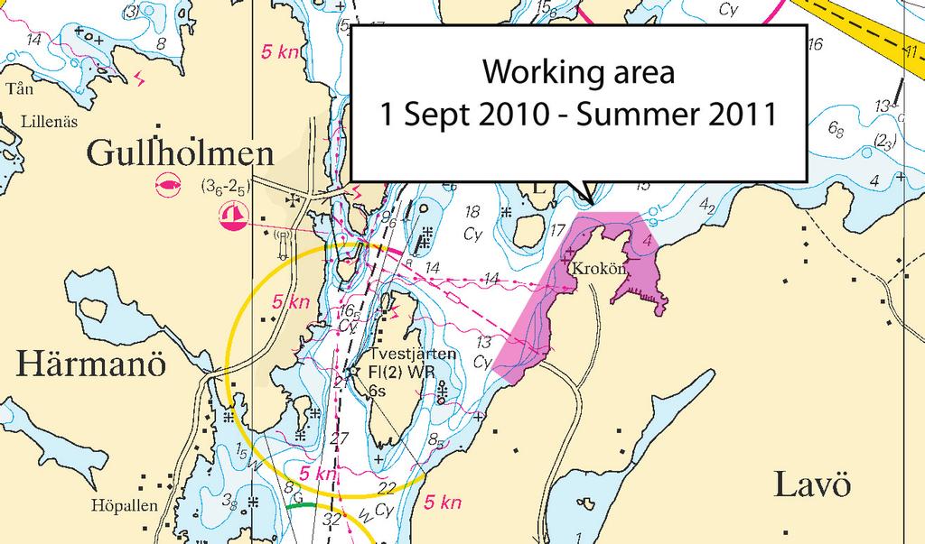 13 Nr 318 Arbetsområde ca. 58-10,7N 11-25,0E Bsp Västkusten N 2007/s19, s22, s23, s38, Västkusten N 2010/s19, s22, s23, s38, Västkusten S 2007/s06, s07, s41, Västkusten S 2010/s41, s6, s7 Sweden.