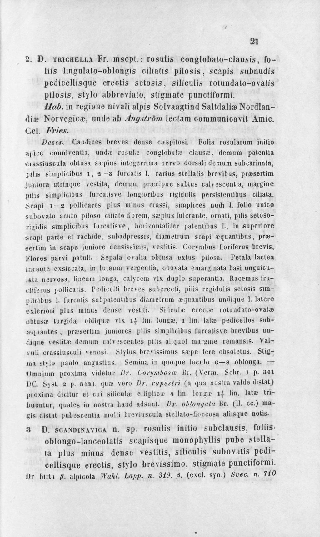 2. D. TRICHELLÅ Fr. rnscpt.