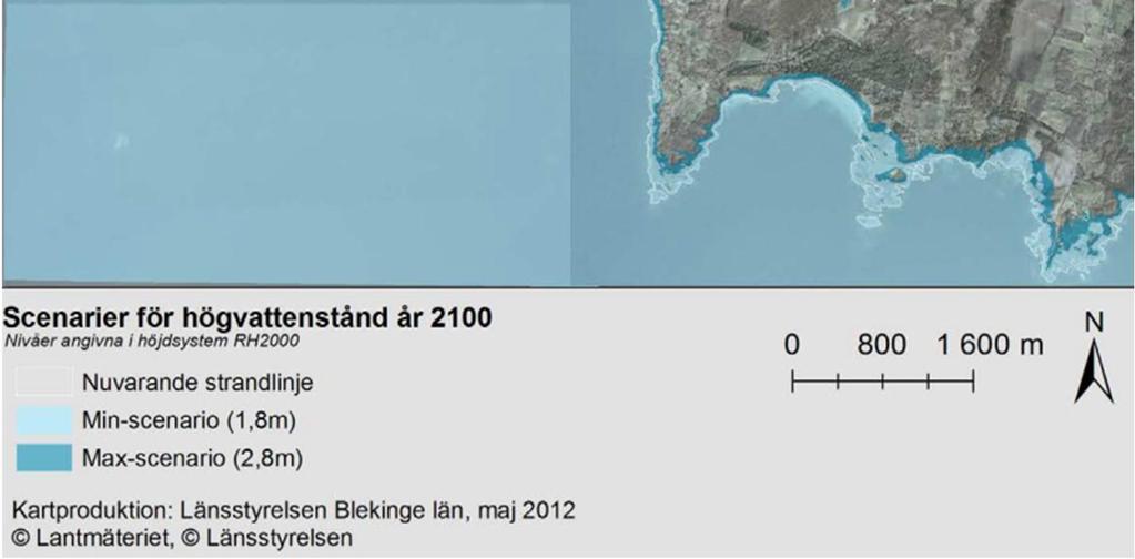 Klimatförändringarna kan på sikt också leda till ändrad markanvändning, odling av nya grödor, längre växtsäsonger och ökad användning av gödsel och bekämpningsmedel vilket kan påverka