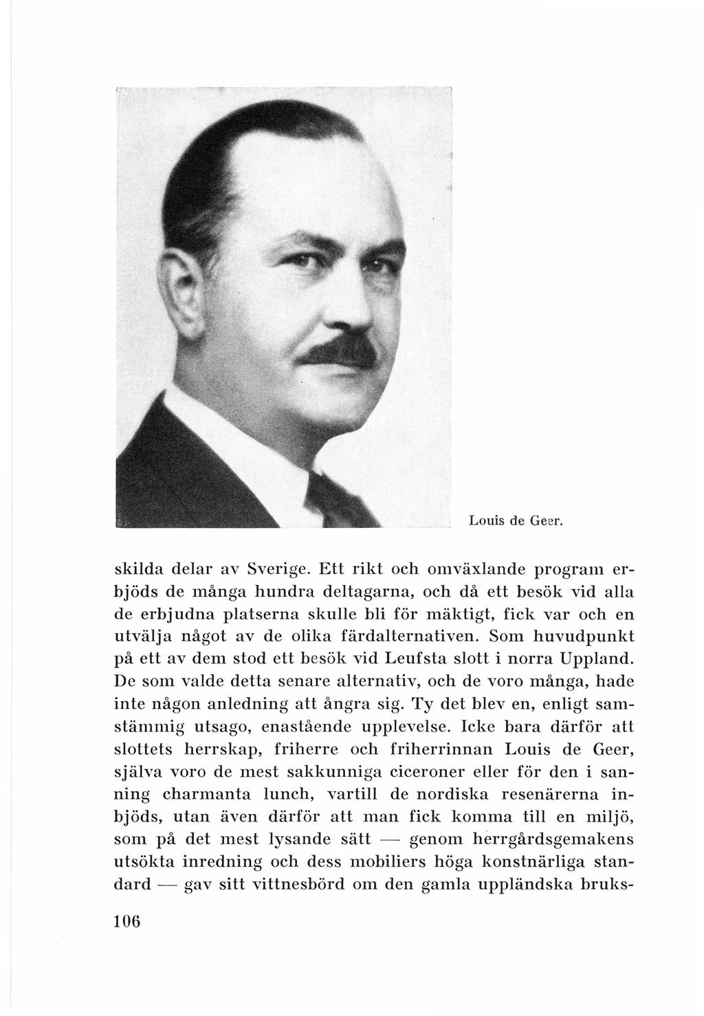 Louis de Geer. skilda delar av Sverige.