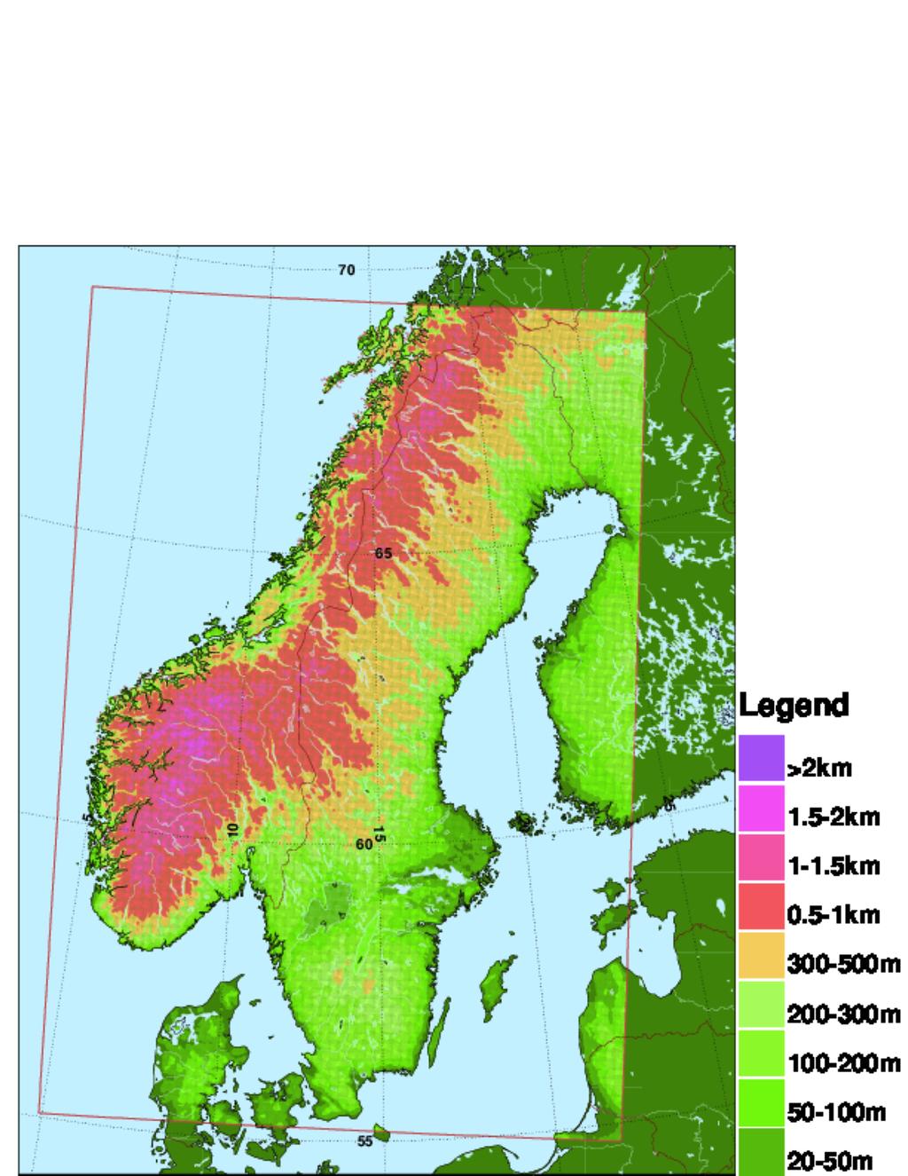 Testperiod och observationer Vintern 2013/14 och 2014/15 HarmonEPS (endast CM) (HARMONIE-AROME 40h1.