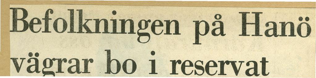 Befolkningen på Hanö