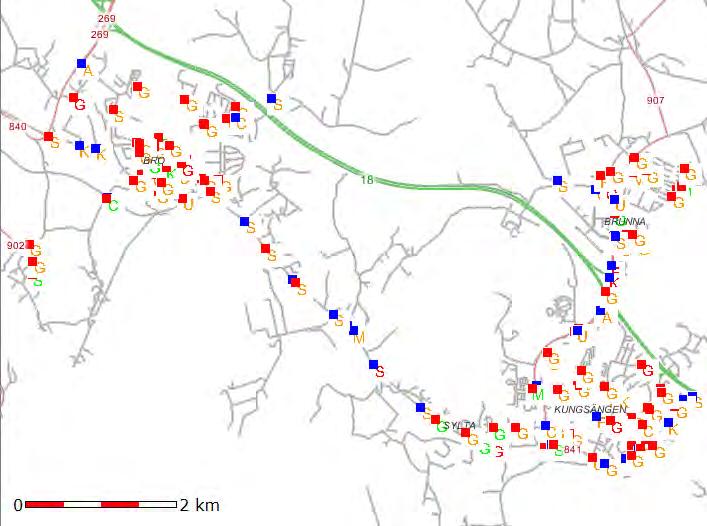 32 av 94 S Singel (motorfordon) M Möte (motorfordon) O Omkörning (motorfordon) U Upphinnande (motorfordon) A