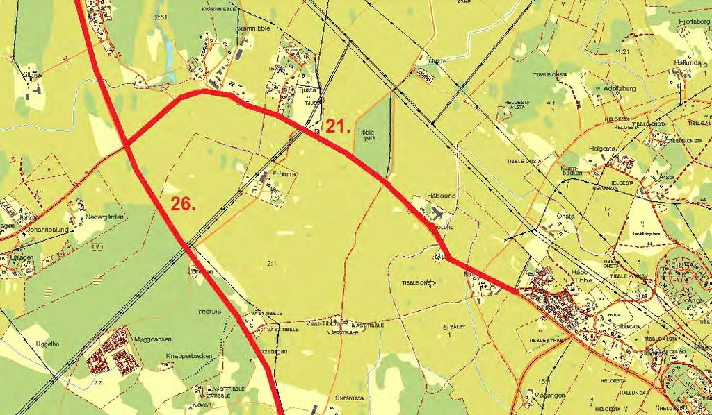 41 av 94 Håbo-Tibble, projekt med prioritet 1 och 2. 21.