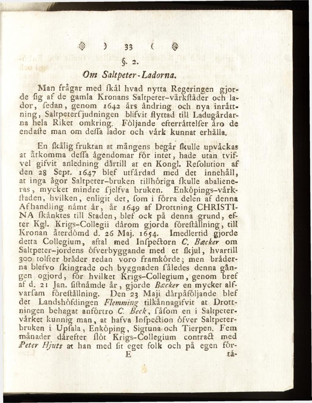 Om Saltpeter - Ladorna.