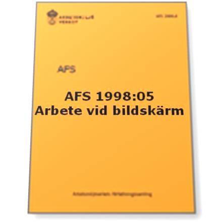 Föreskriften AFS (1998:05) Arbete vid bildskärm som är starkt styrt eller bundet i fysiskt eller psykiskt avseende eller är ensidigt upprepat får normalt inte förekomma.