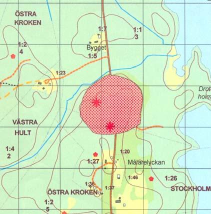 Ingen erinran. 3. Befintlig väg går genom område som i Riksantikvarieämbetets fornminnesregister anges som fossil åker.