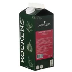 Uppgiftslämnare: Kockens AB Varumärke: KOCKENS Leverantörens artikelnummer: 083760 Förpackningsstorlek: 1250g Produktinformation Ingrediensförteckning: Gelatin (av svål från gris) DABAS