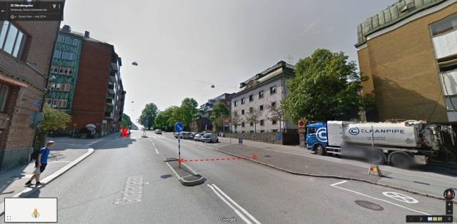 2.3.2 Gibraltargatan Gibraltargatan is a typical city street in central Gothenburg with speed limit 50 km/h and two lanes carrying traffic in opposite directions.