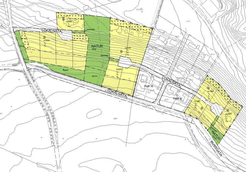 SIDA 3/6 2.1 Delsträcka 1 Bild 3. Redovisning av delsträcka 1 Delsträcka 1 avser ny lokalgata (med möjlighet till busstrafik) samt parallell gc-väg.