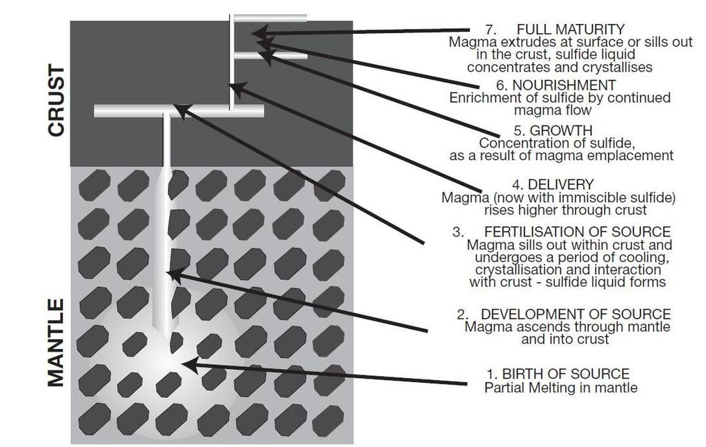 where isotopic studies show no external contribution of sulphur is the deposit Nebo-Babel, western Australia (Seat et al. 2007). Fig. 3.
