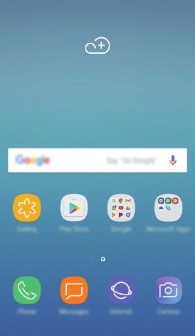 Tryck lätt på en widget, håll den nedtryckt och dra den till hemskärmen. Widgeten läggs till på hemskärmen. Inst.