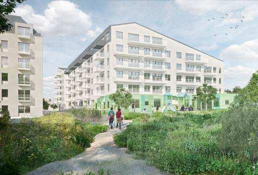 Bild: Brunnberg & Forshed arkitektkontor Gårdarna föreslås bli upphöjda för att kunna inrymma