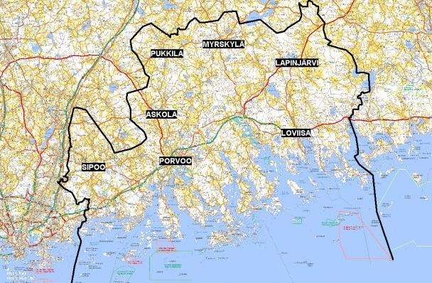 3 Verksamhetsmiljö Östra Nyland är en livskraftig verksamhetsmiljö. Läget vid kusten, öster om huvudstadsregionen, är idealiskt för näringslivet.
