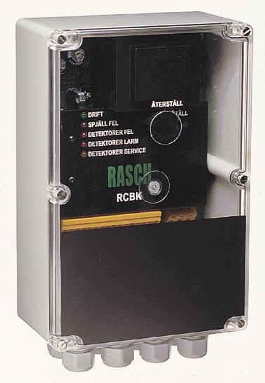 Kontrollenhet Driftindikeringar Fem lysdioder finns för presentation av kontrollenhetens drifttillstånd.