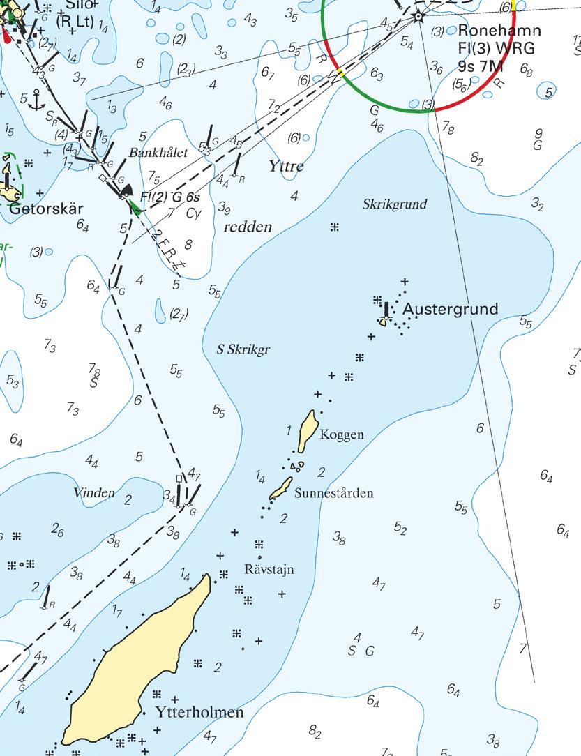 8 2013-01-16 Mellersta Östersjön / Central Baltic * 8024 Sjökort/Chart: 71 Sverige. Mellersta Östersjön. Gotland. Ronehamn. Skrikgrund. Austergrund. Ytterholm. Grundområde utvidgas.