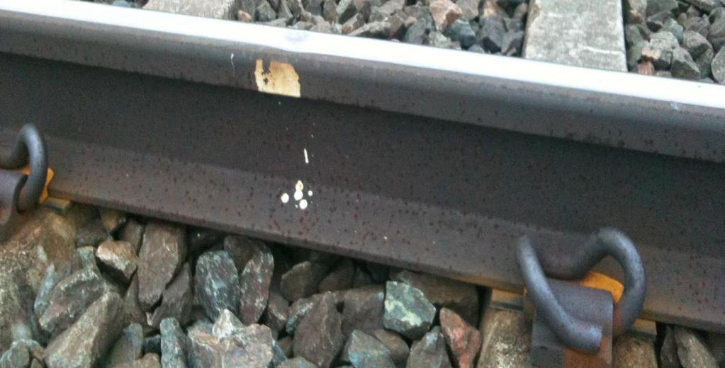 Befästning nedspår: Pandroll-Ec Räls uppspår: SJ50 Räls nedspår: