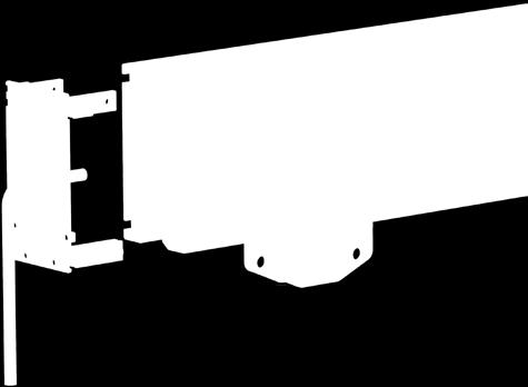 The modular end plate (3.) is designed to house the power feed.