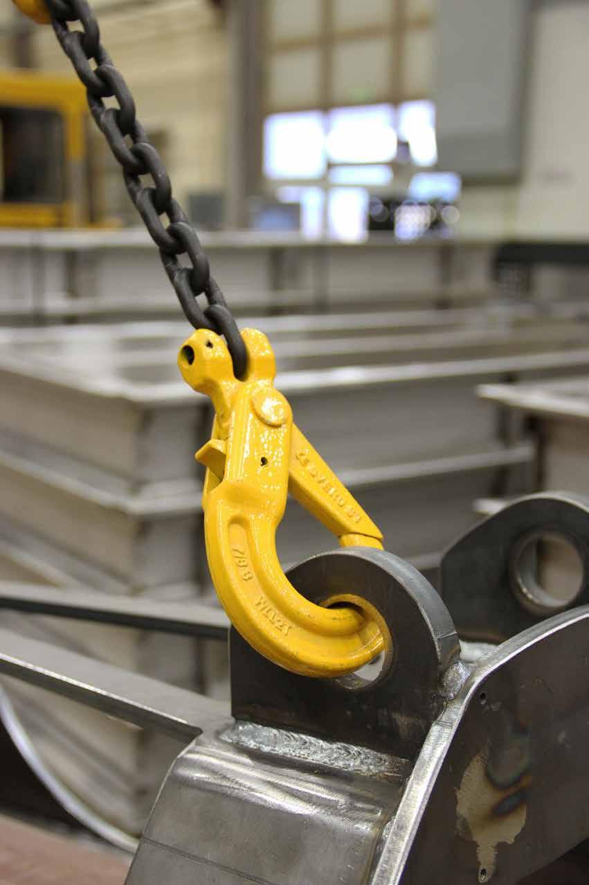 Kättingredskap/Chain Slings Maxlast, klass 8 / WLL, Grade 80 Säkerhetsfaktor 4:1. Nedanstående belastningar gäller för normal användning och lika belastade parter. Safety Factor 4:1.