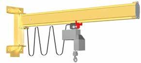The low construction of Little-John jib crane is an optimal solution for applications where the space available has to be utilized as efficiently as possible.