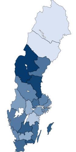 2015 2016 2017 Registrerade användare Akademiska Uppsala Arvika sjukhus Astrid Lindgrens Barnsjukhus Karolinska Blekingesjukhuset Borås lasarett Capio S:t Görans sjukhus Centrallasarettet Växjö
