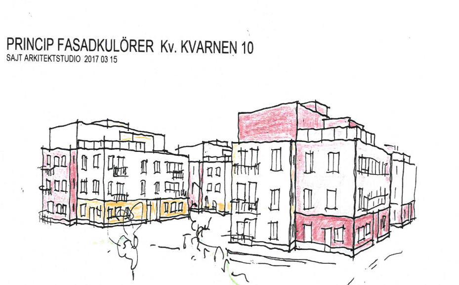 kv. Kvarnen 4 stycken 3-våningshus 48 lägenheter 20 st. 2 rum och kök 28 st.