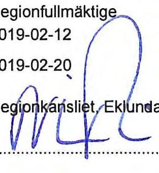 4' a Plats och tid Sessionssalen, Rådhuset Örebro kl. 09:00-14:45 Utses att justera Justeringens tid et omfattar Sebastian Cehlin Magnus Lagergren Eklundavägen 2, Örebro 2019-02-20 kl.