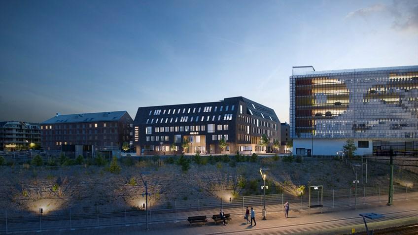 Om fastigheten Ett stenkast från Hyllie station bygger Wihlborgs kontorshuset Origo. Här skapar vi utrymme för drygt 500 personer som får arbeta i moderna lokaler med hög standard.