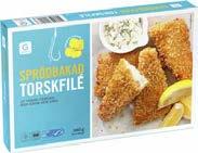 Sprödbakad torskfilé Riven gouda Garant, fryst, 360g,