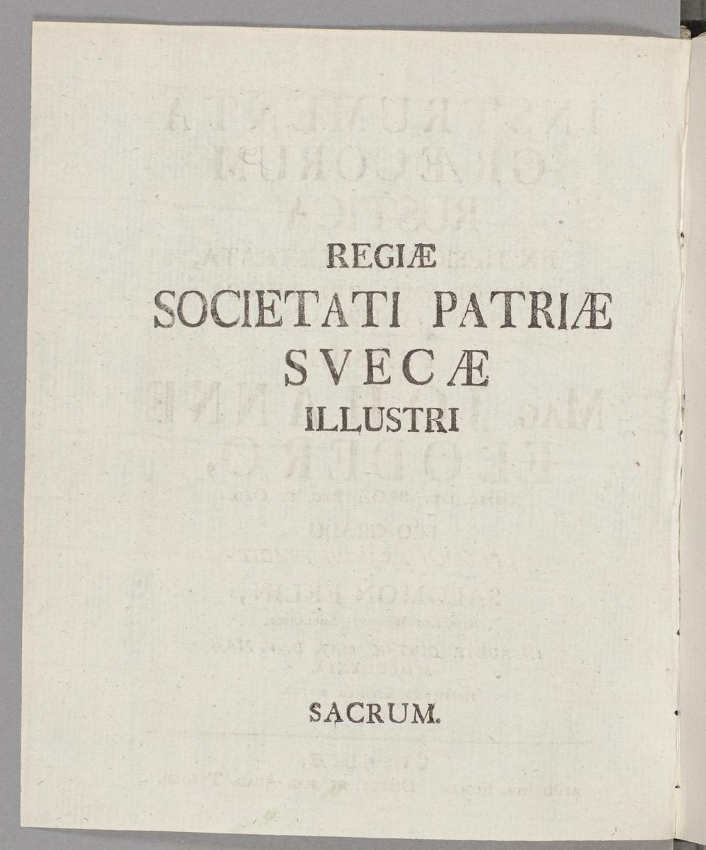 REGiiE SOCIETATI PATRI/E