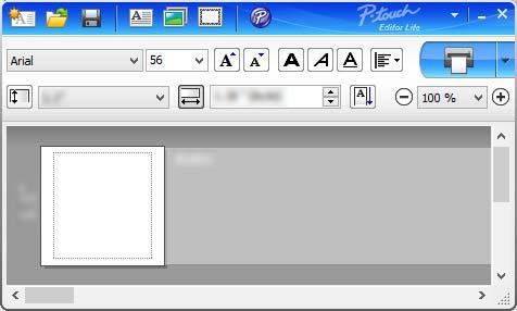 skanningen är klar. P-touch Editor Lite kommer att startas automatiskt nästa gång du ansluter QL-800. 4 P-touch Editor Lite startar.