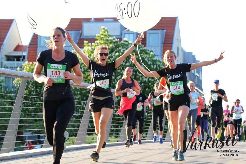 VÅRRUSET Den 17 maj arrangerade Tjalve den 30:e upplagan av Vårruset i Norrköping. Drygt 4 000 tjejer var anmälda och närmare 3 600 fullföljde motionsloppet.