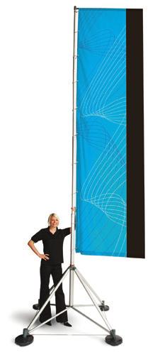 Kvalitetsdistribuerad av Posten Årgång 60 NYHET! Beachflagga XL Extra stor flagga på hela 1,2 x 4,6 m.